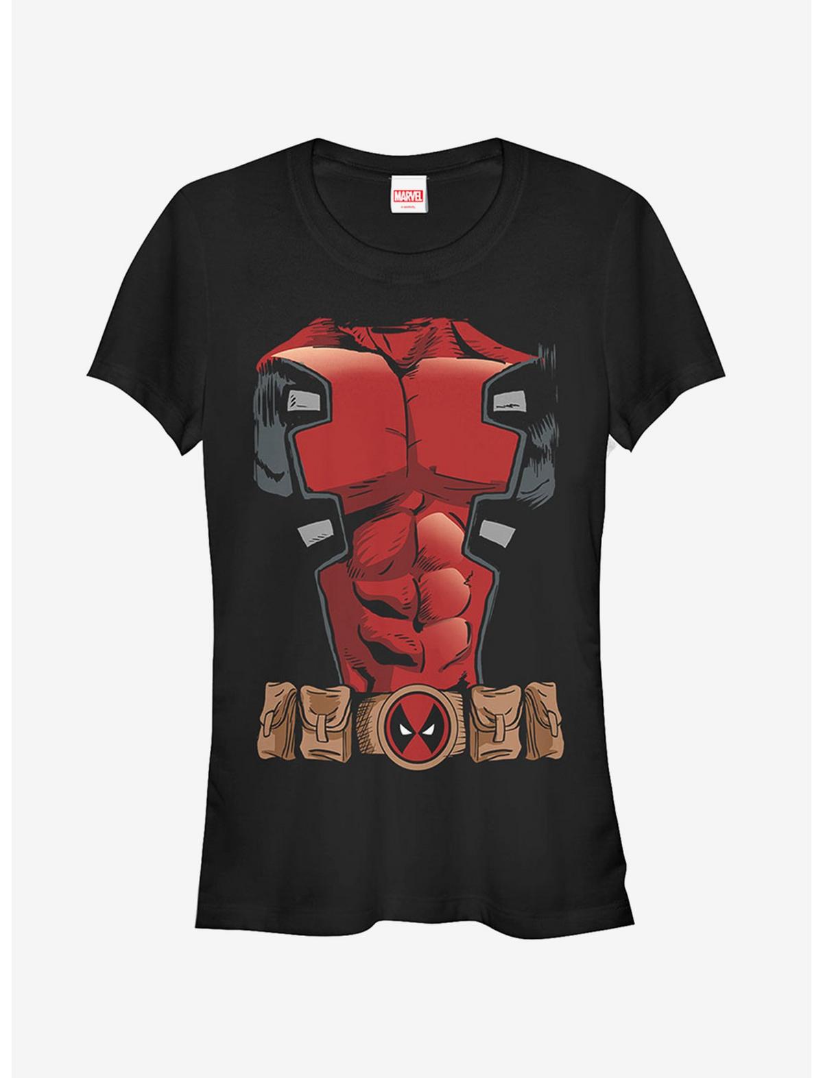 Marvel Halloween Deadpool Costume Girls T-Shirt - US 7174
