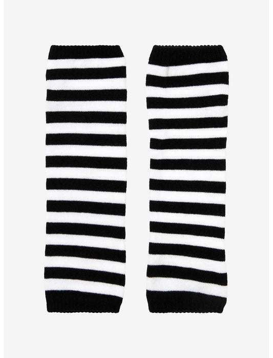 Black & White Stripe Arm Warmers - US 2603