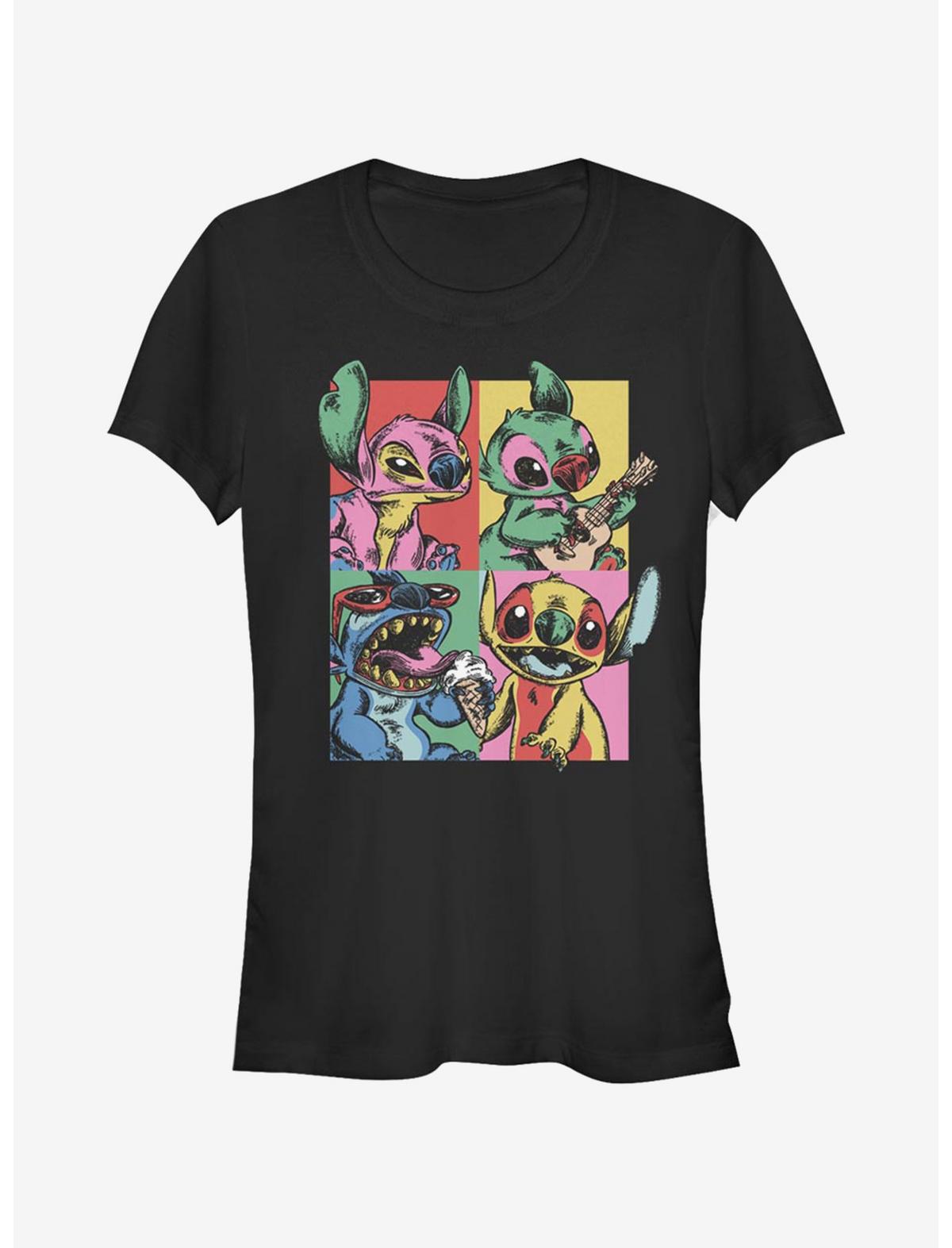 Disney Lilo & Stitch Grunge Stitch Girls T-Shirt - US 9552