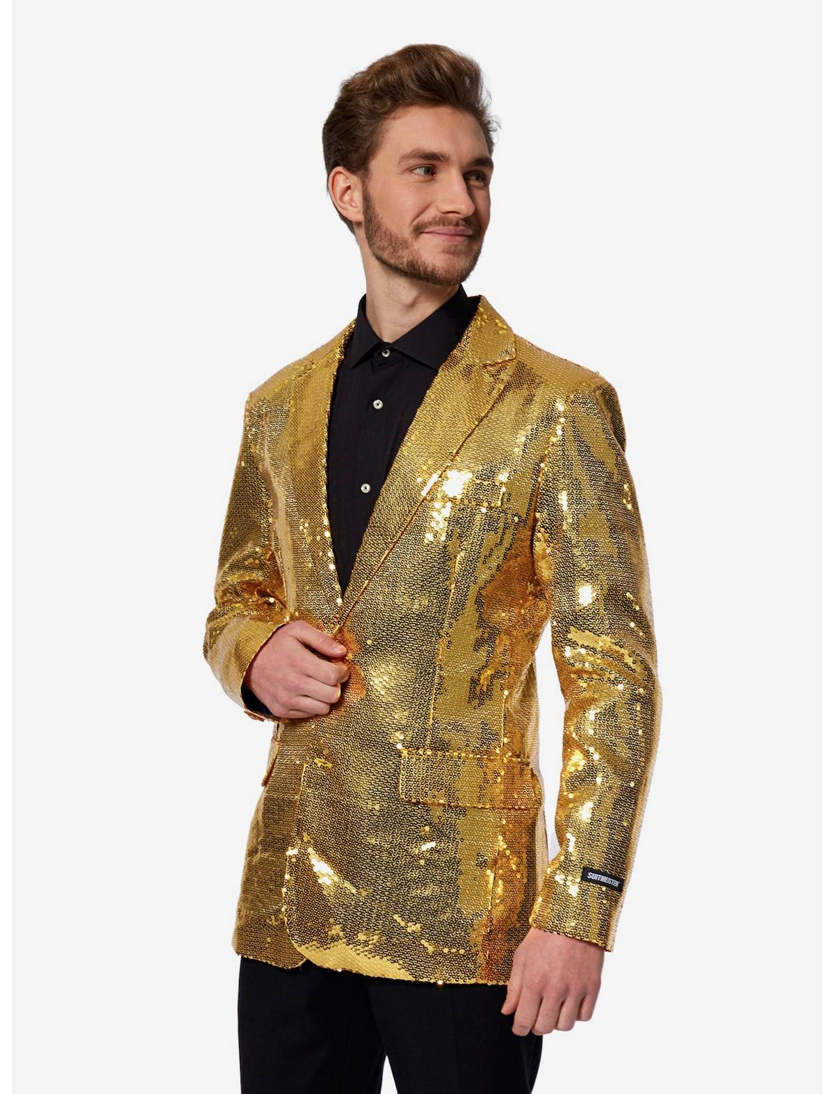 Gold Sequin Party Blazer - US 9471