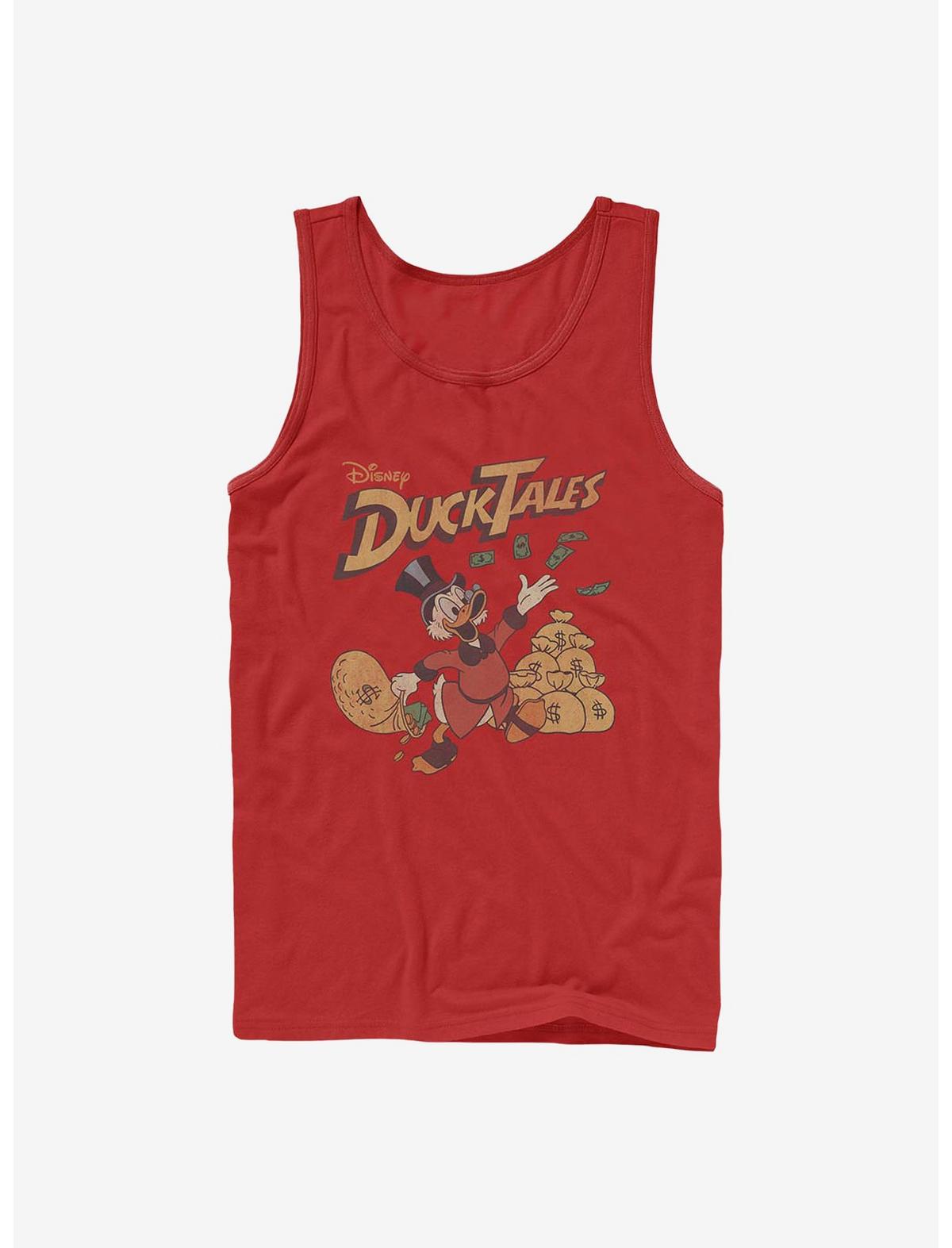 Disney Ducktales Scrooge Throwing Dollars Tank - US 0042