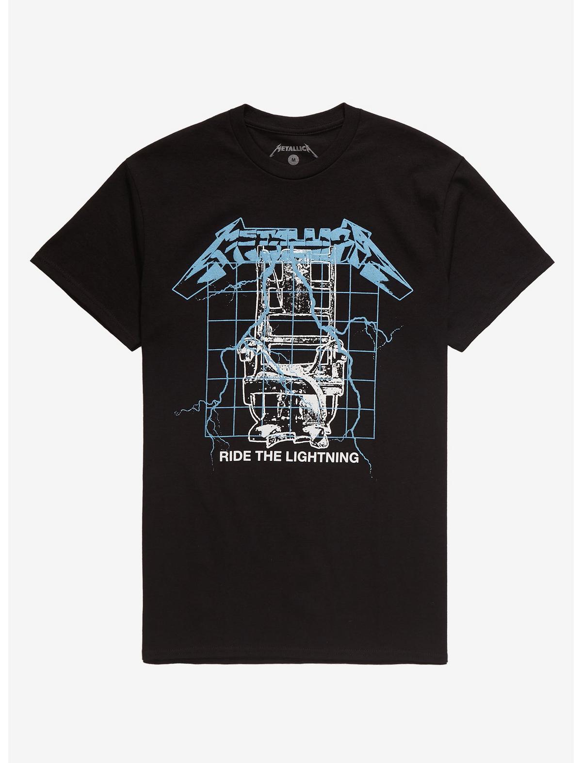 Metallica Ride The Lightning Puff Print T-Shirt - US 1187