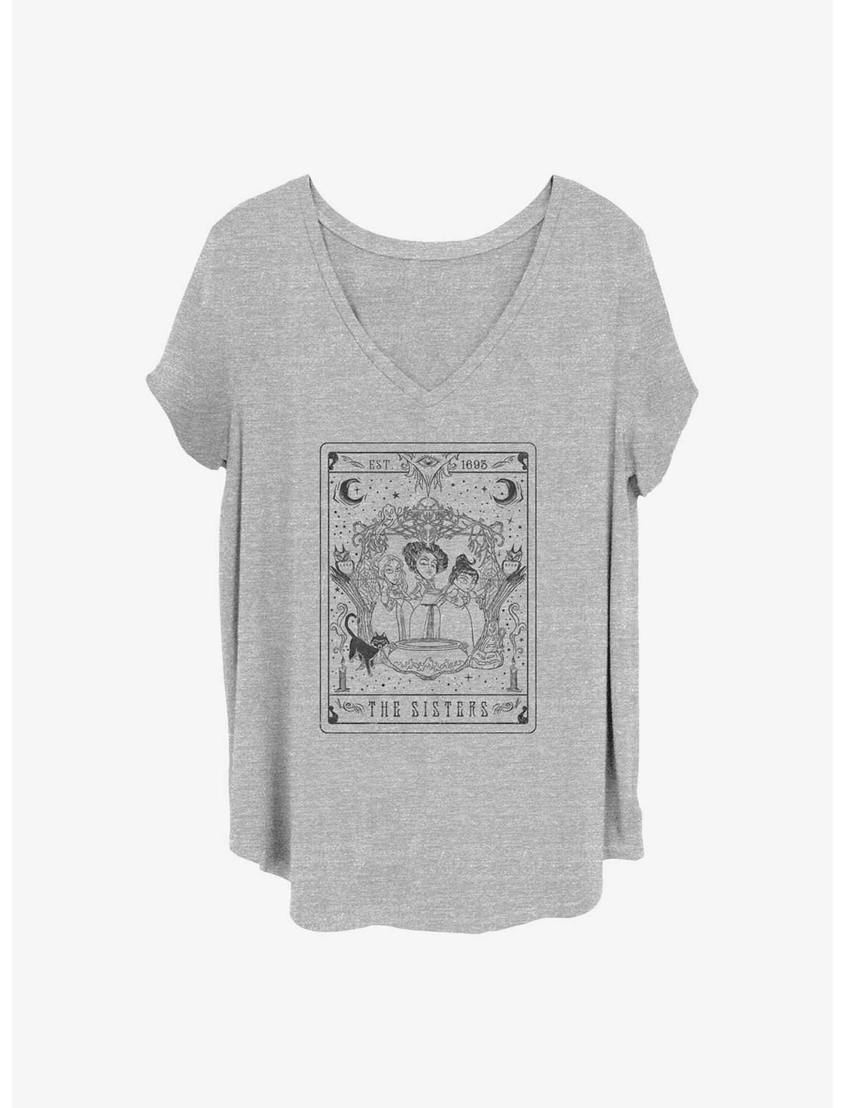 Disney Hocus Pocus The Sanderson Sisters Tarot Girls T-Shirt Plus Size - US 1634