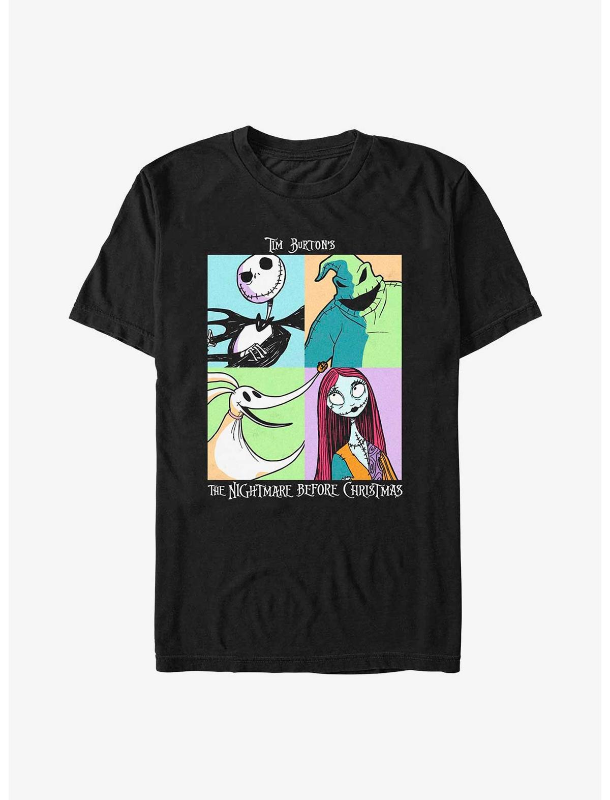 Disney The Nightmare Before Christmas Spooky Squares T-Shirt - US 6030