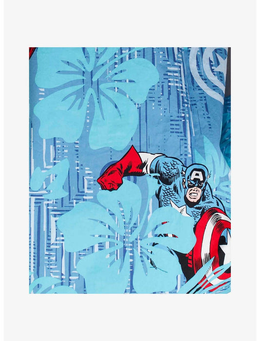 Marvel Captain America Captain Island Woven Button-Up - US 7716