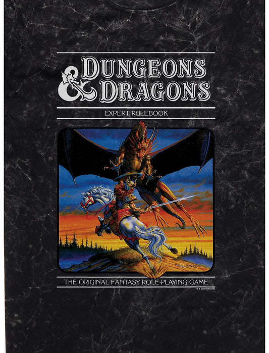 Dungeons & Dragons Vintage Expert Rulebook Mineral Wash T-Shirt - US 0761