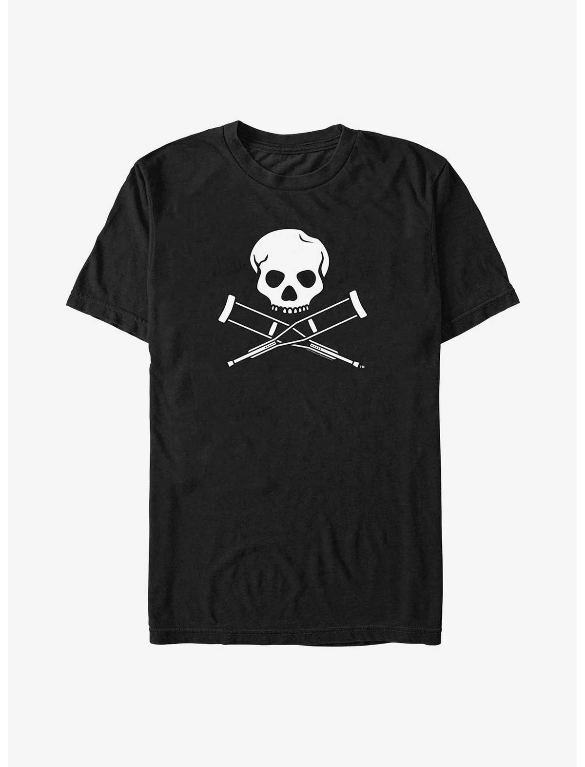 Jackass Skull and Crutches Logo Big & Tall T-Shirt - US 3799
