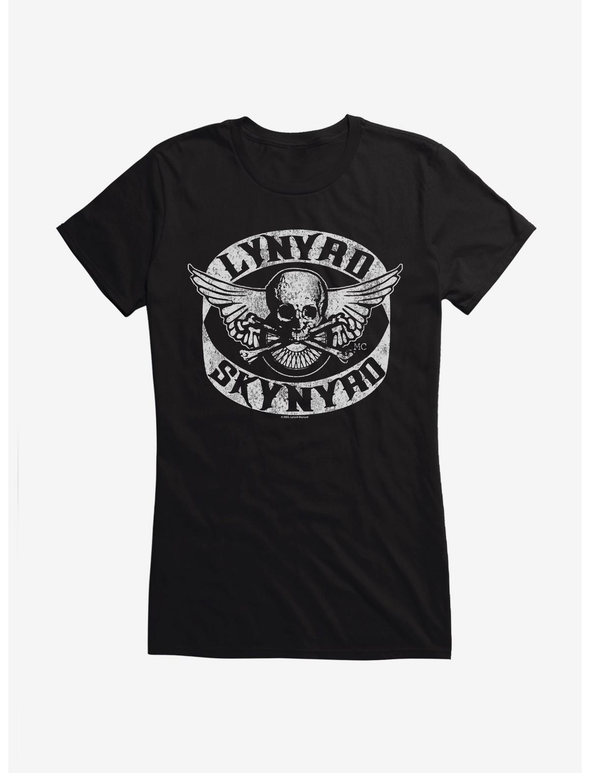 Lynyrd Skynyrd Biker Patch Logo Girls T-Shirt - US 4414