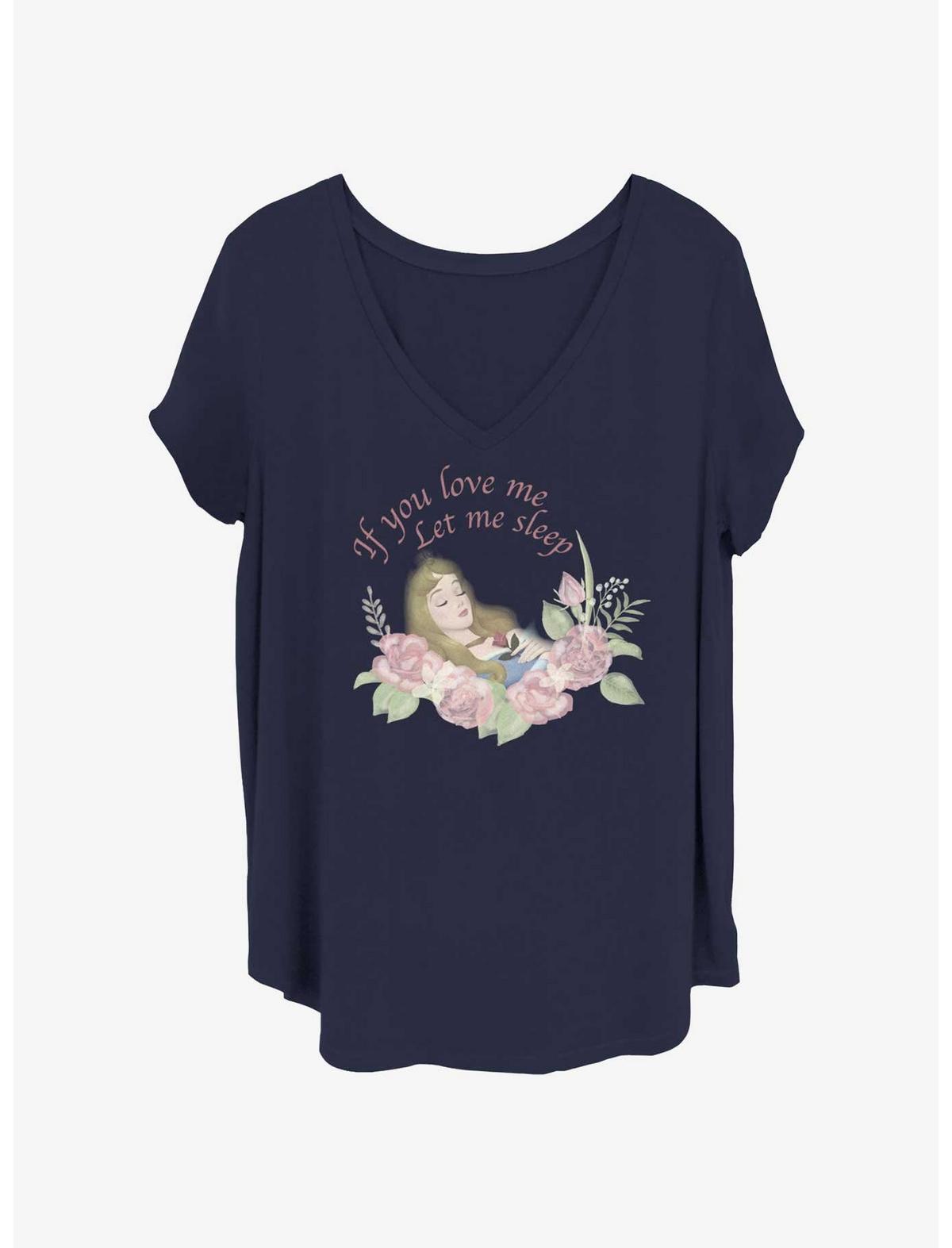 Disney Sleeping Beauty Let Me Sleep Girls T-Shirt Plus Size - US 5524