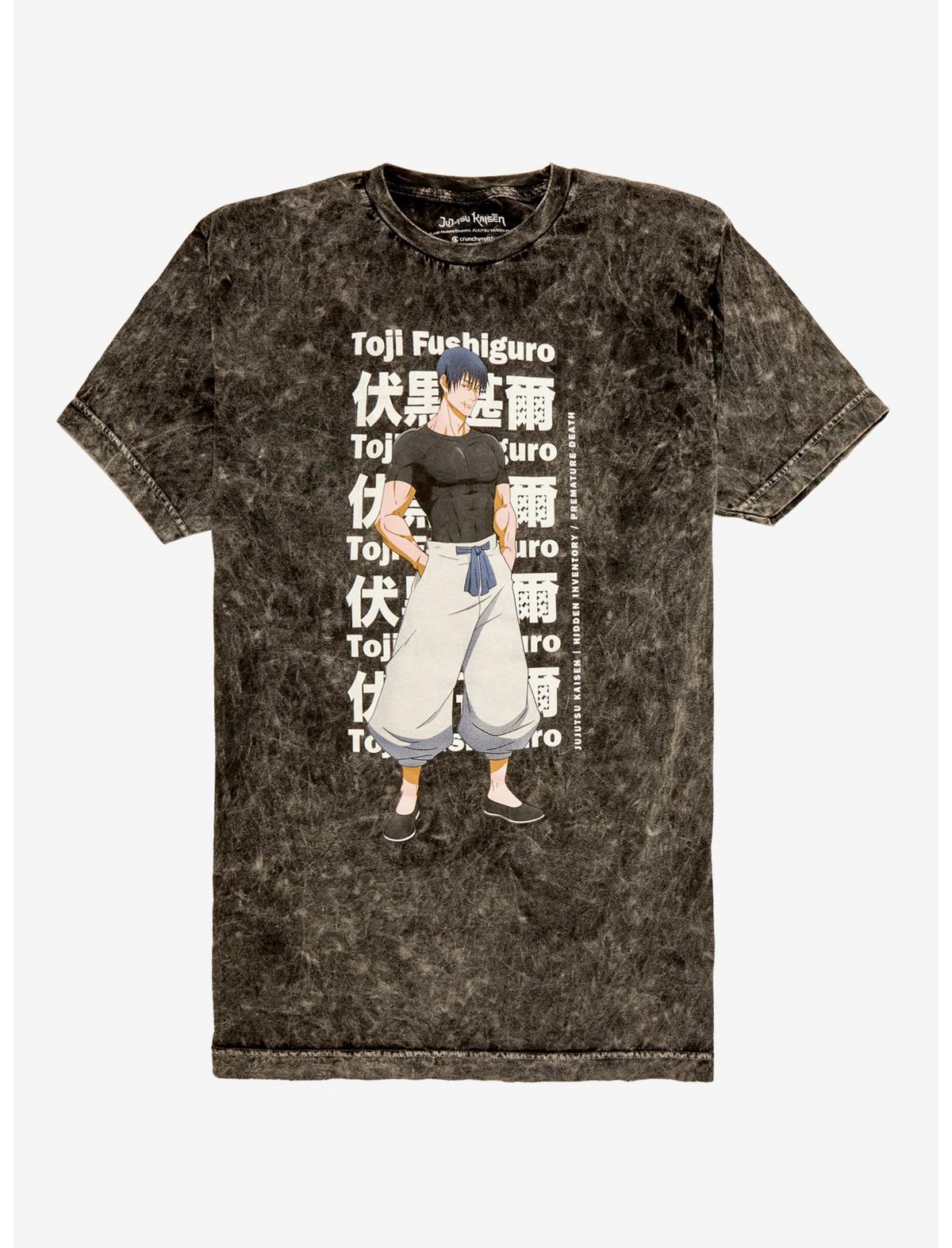 Jujutsu Kaisen Toji Fushiguro Mineral Wash T-Shirt - US 2128