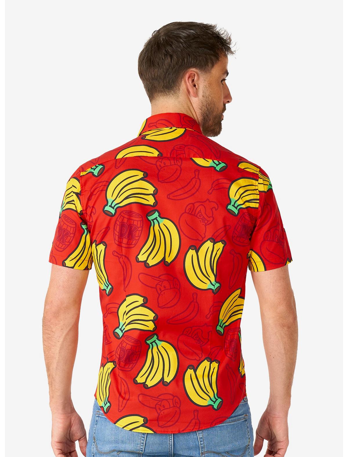 Donkey Kong Short Sleeve Button-Up Shirt - US 3079