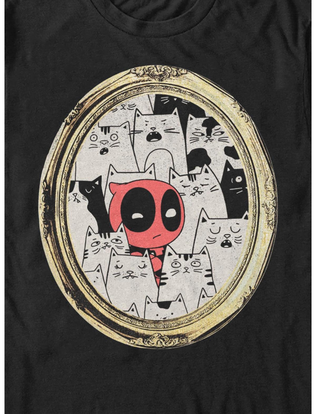 Marvel Deadpool Cats Rule Everything Around Me Portrait T-Shirt - US 1512
