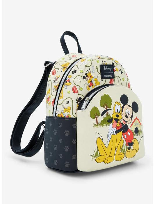 Loungefly Disney Mickey Mouse & Pluto Mini Backpack - US 1094