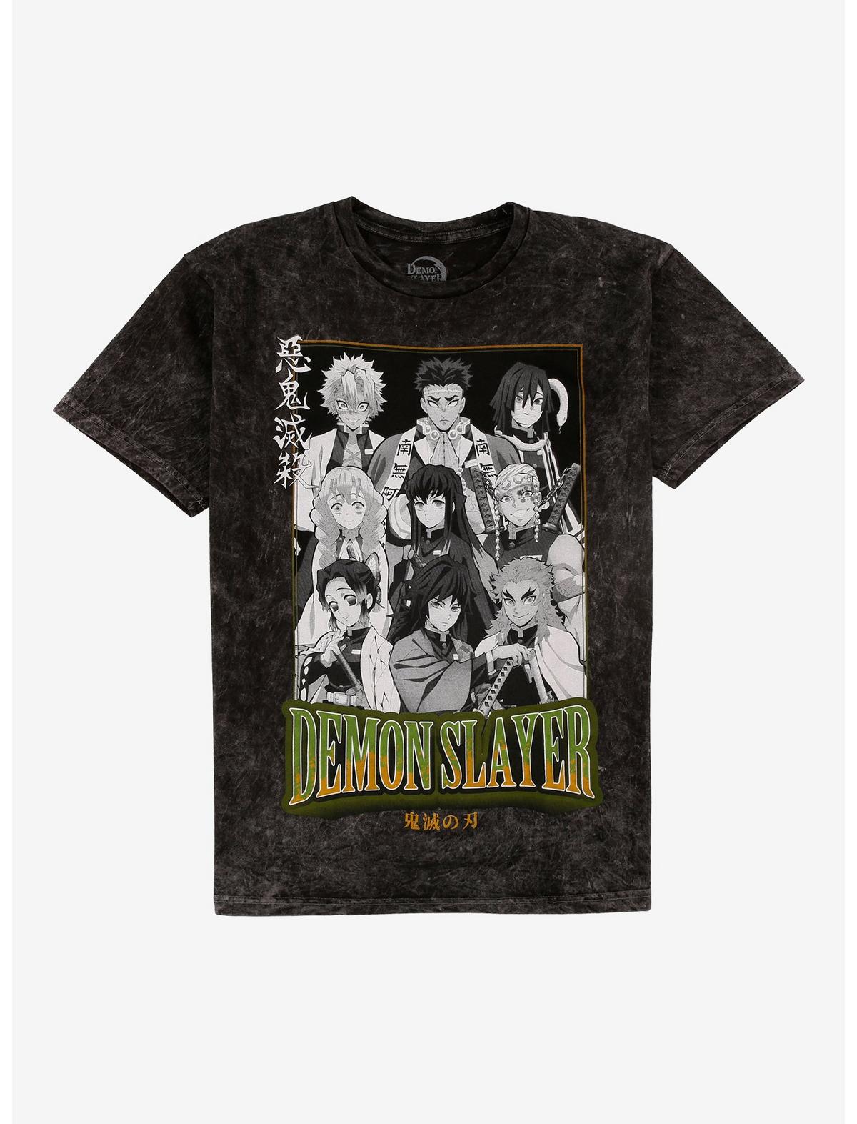 Demon Slayer: Kimetsu No Yaiba Hashira Dark Wash T-Shirt - US 7020