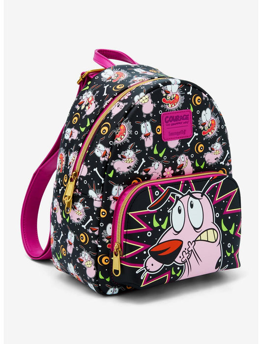 Loungefly Courage The Cowardly Dog Mini Backpack - US 3406