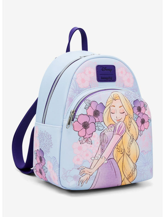 Loungefly Disney Tangled Rapunzel Pastel Flowers Mini Backpack - US 4615
