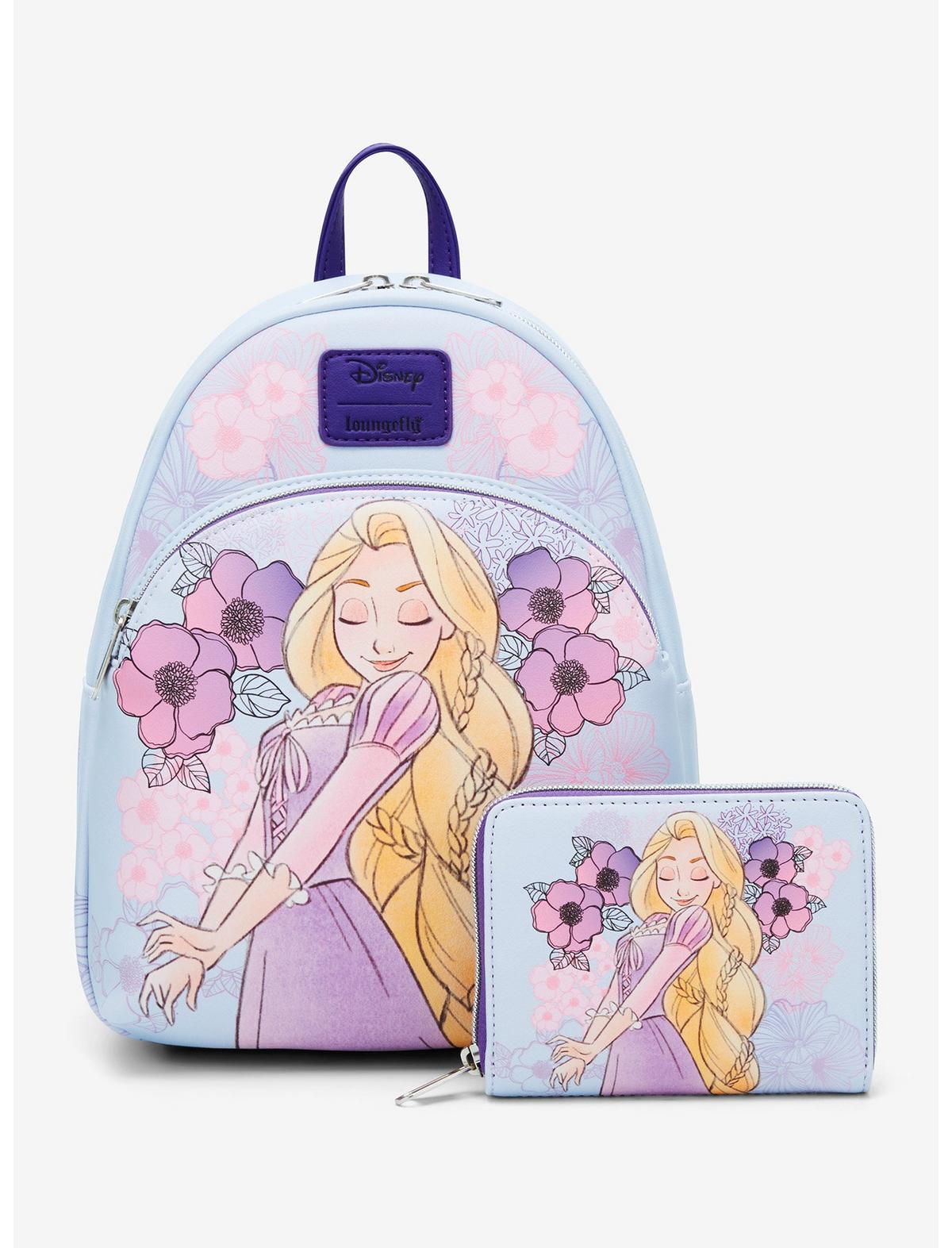 Loungefly Disney Tangled Rapunzel Pastel Flowers Mini Backpack - US 4615