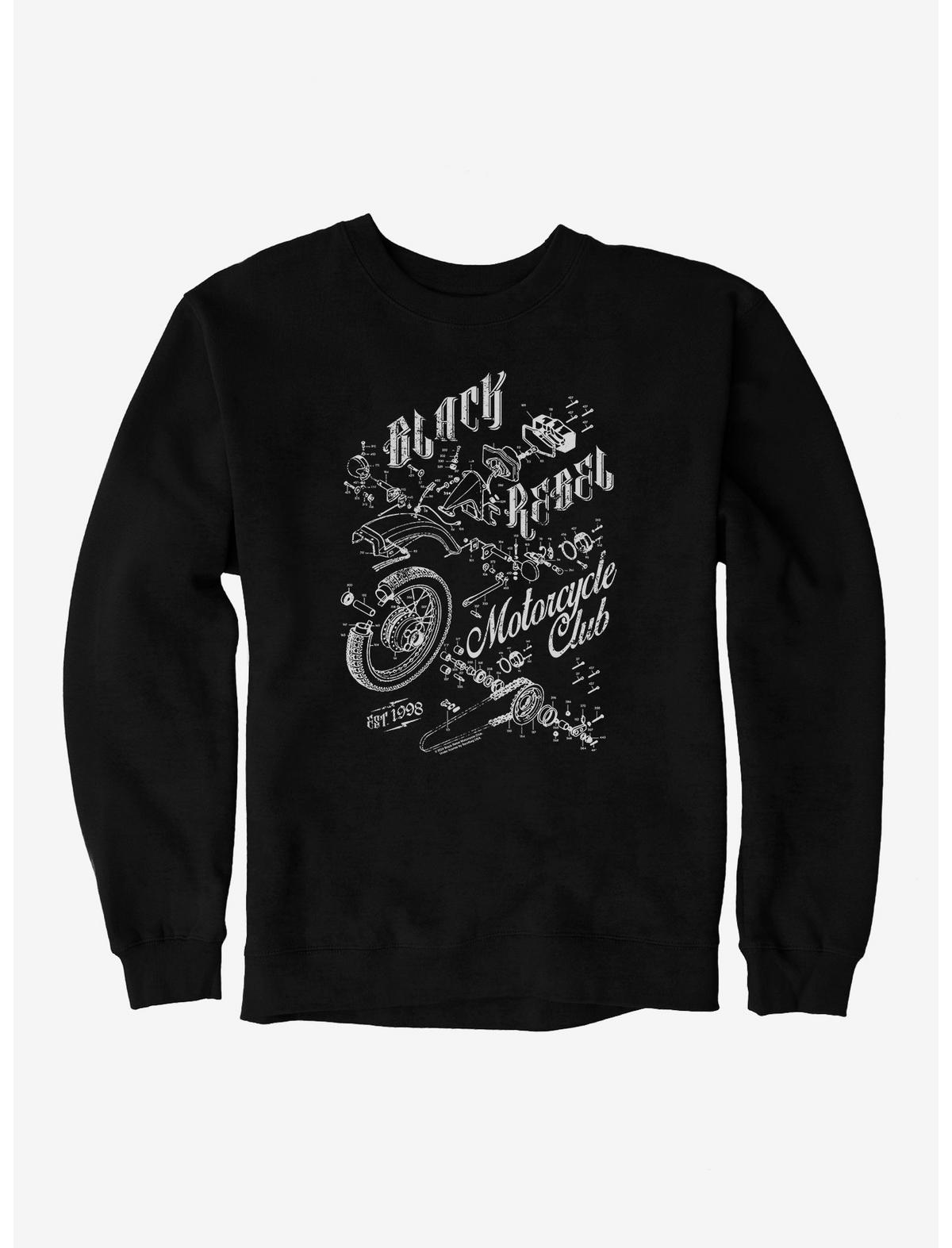 Black Rebel Motorcycle Club Moto Est 1998 Sweatshirt - US 9053