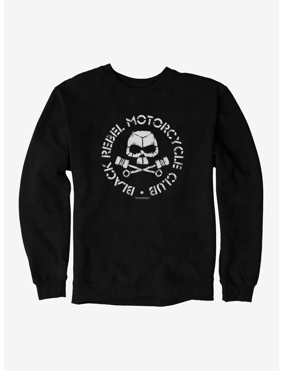 Black Rebel Motorcycle Club Skull Pistons Sweatshirt - US 7789