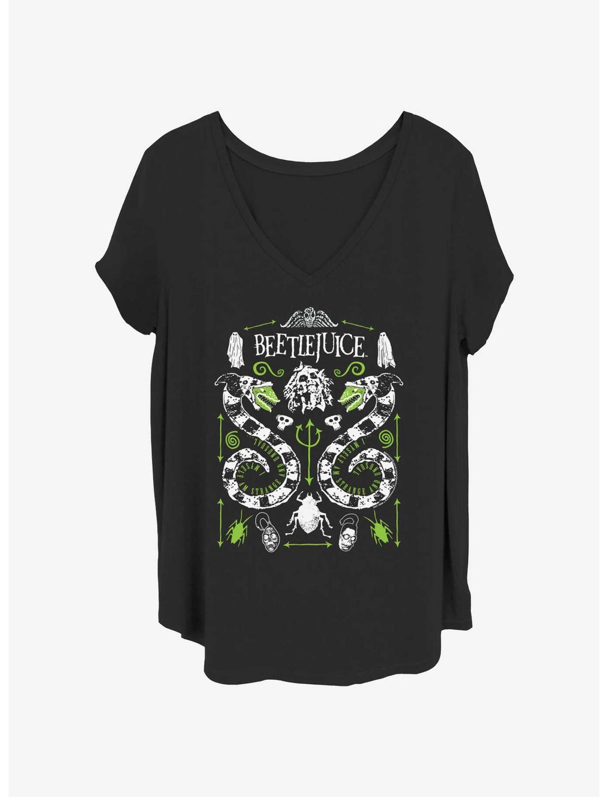 Beetlejuice Sandworm Folk Girls T-Shirt Plus Size - US 1451