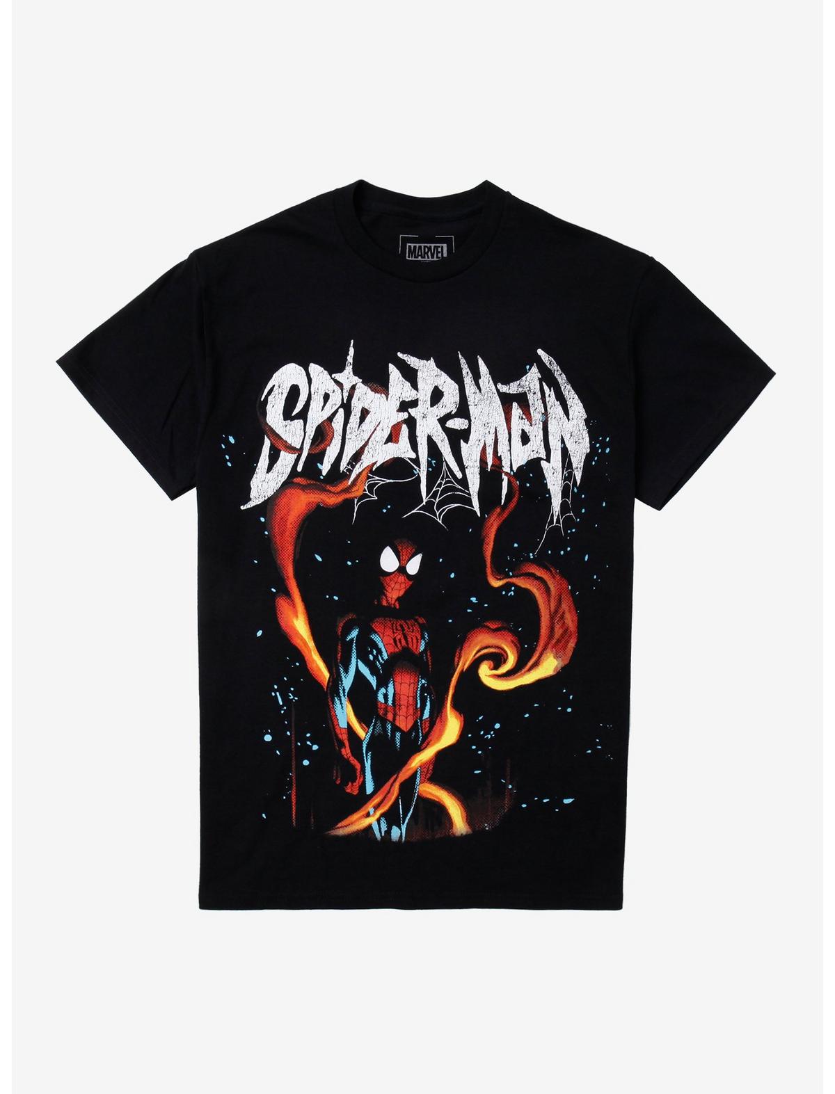 Marvel Spider-Man Flames T-Shirt - US 2286