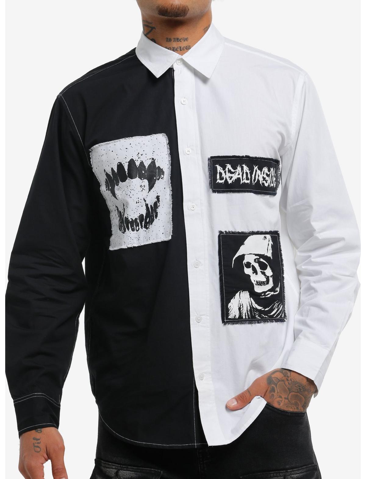 Grim Reaper Teeth Split Woven Button-Up - US 1945