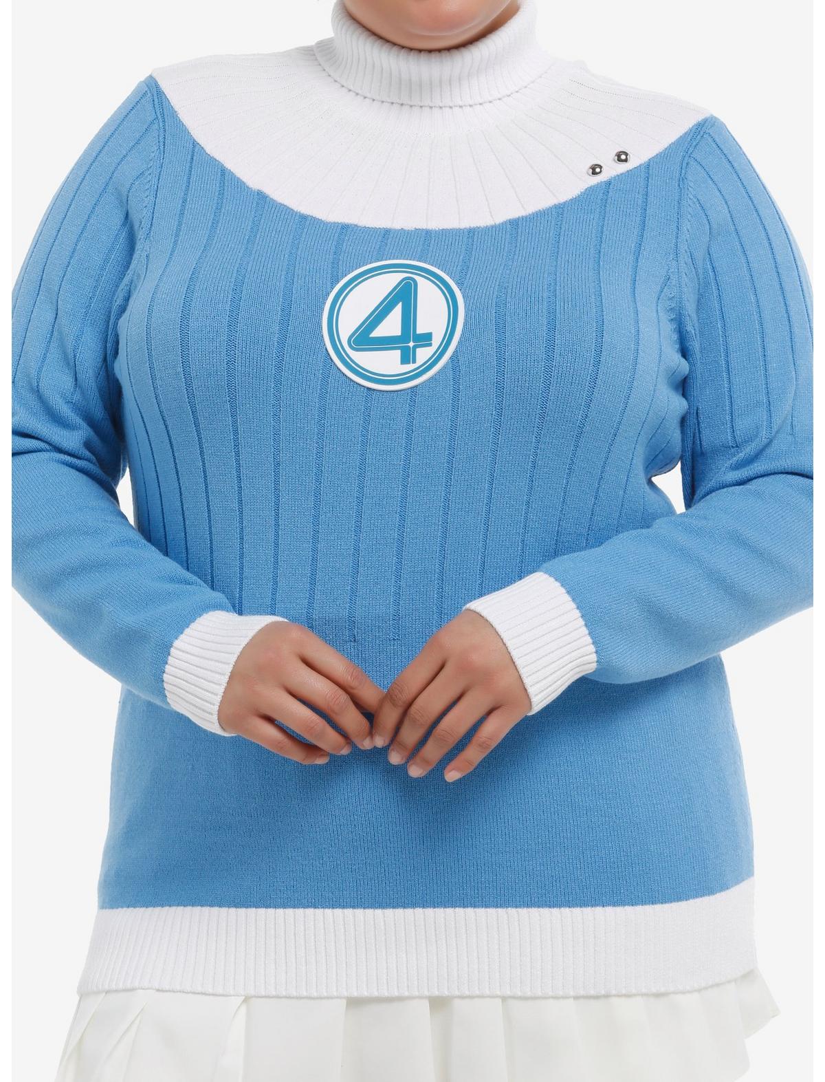 Her Universe Marvel The Fantastic Four: First Steps Sue Storm Uniform Girls Sweater Plus Size - US 5721
