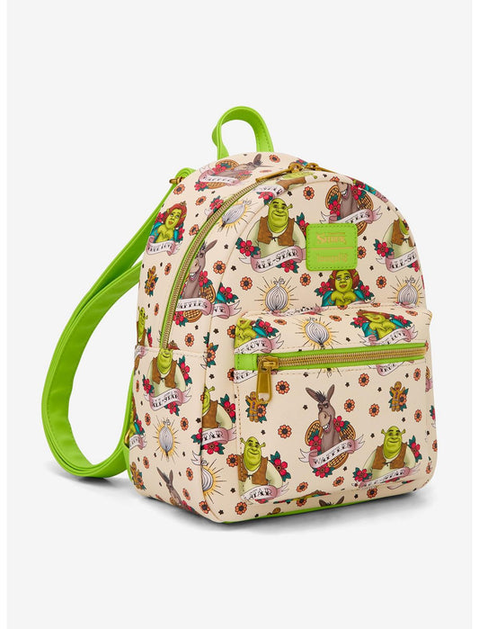 Loungefly Shrek Tattoo Art Mini Backpack - US 7646