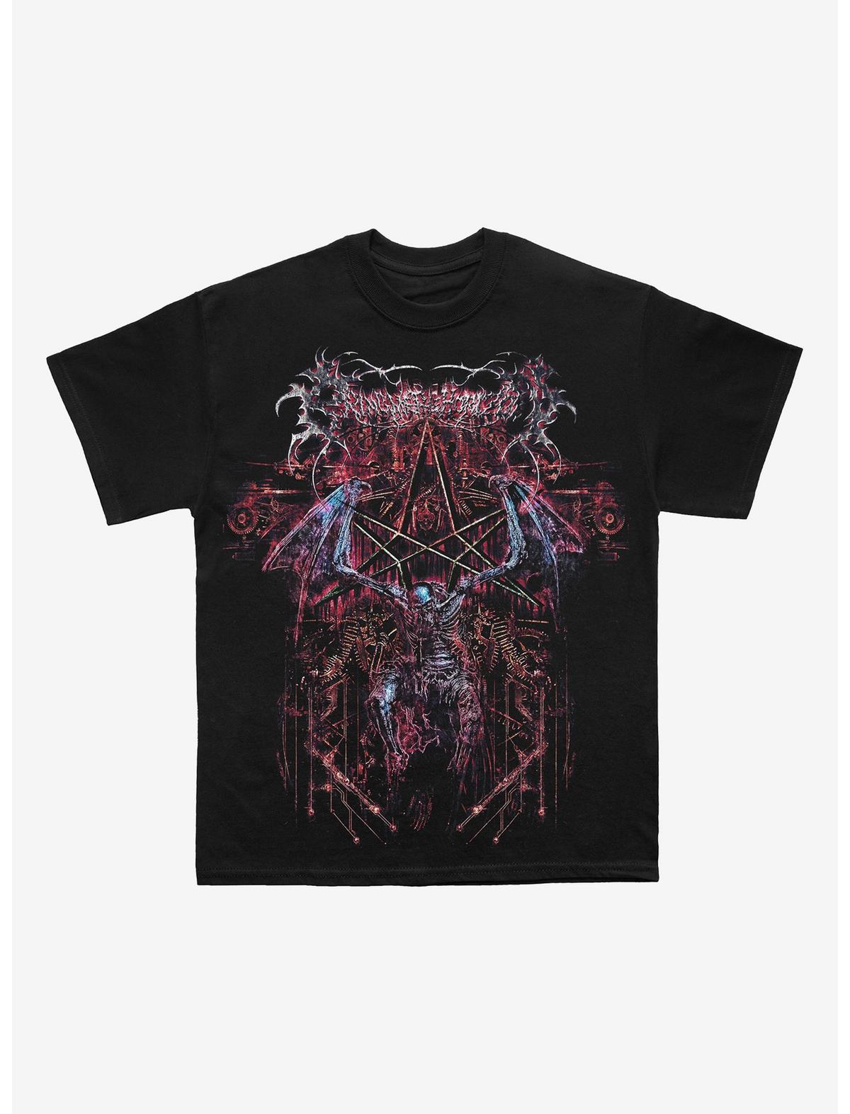 Bring Me The Horizon Winged Skeleton T-Shirt - US 5935
