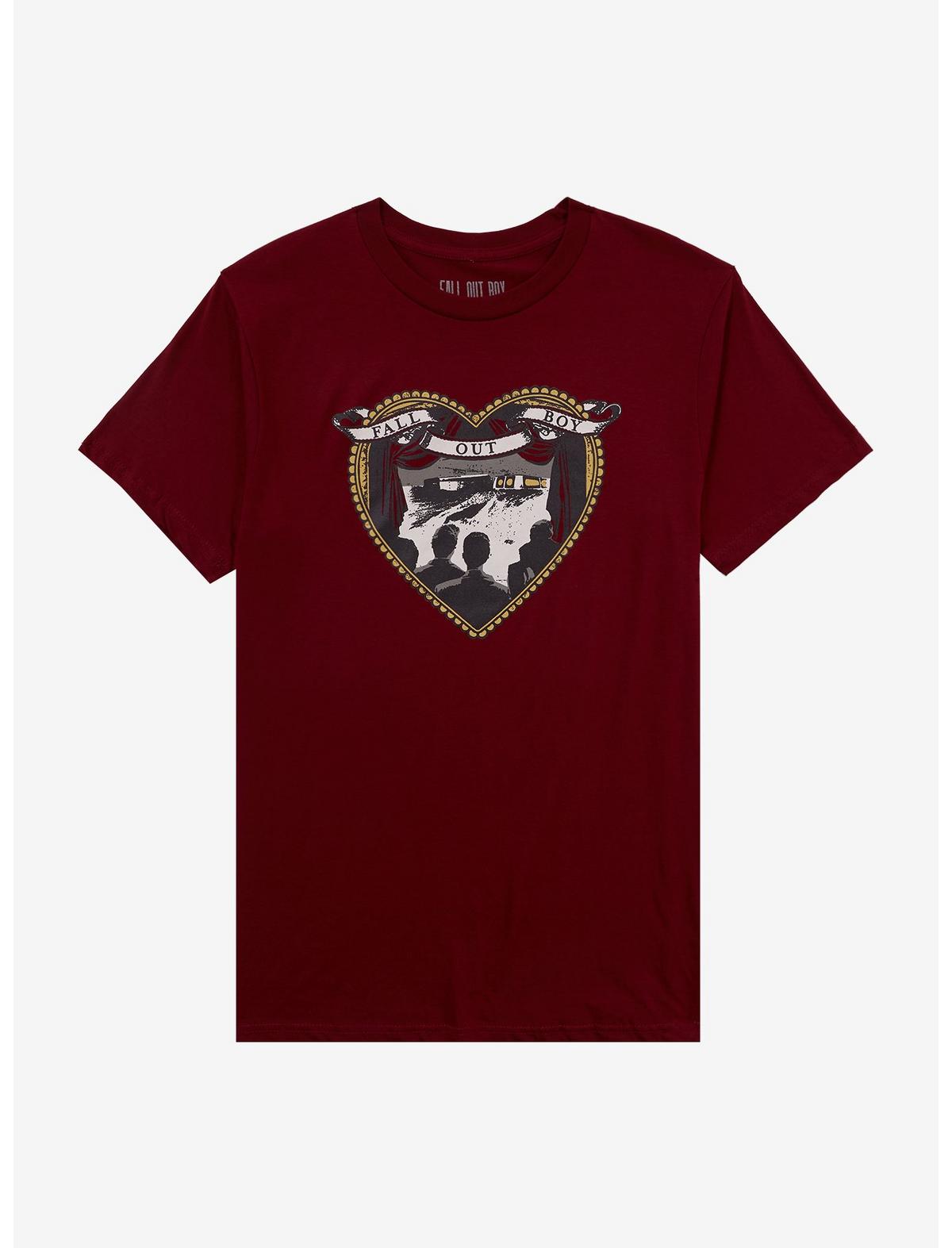Fall Out Boy From Under The Cork Tree Heart T-Shirt - US 4704