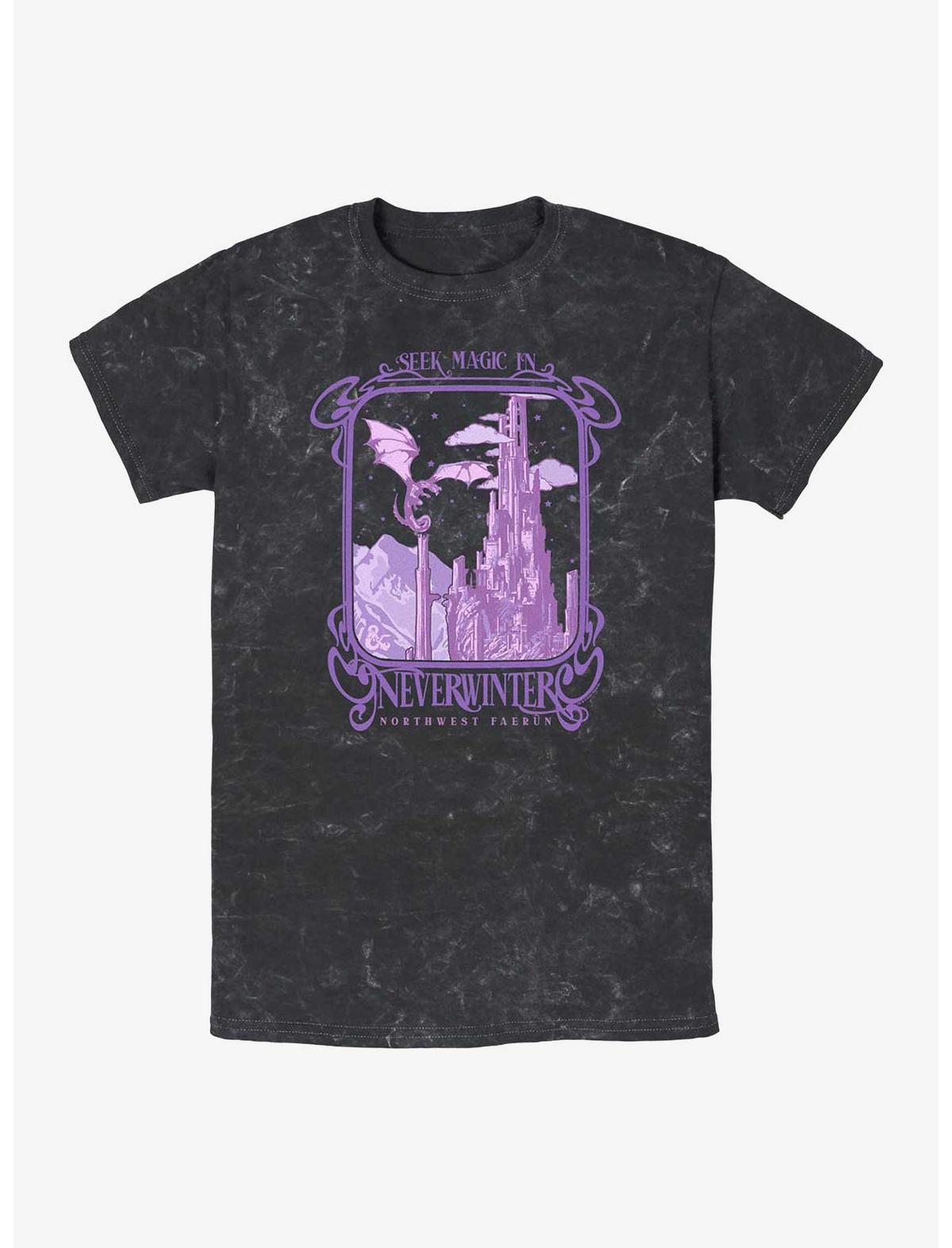 Dungeons & Dragons Seek Magic In Neverwinter Mineral Wash T-Shirt - US 8144