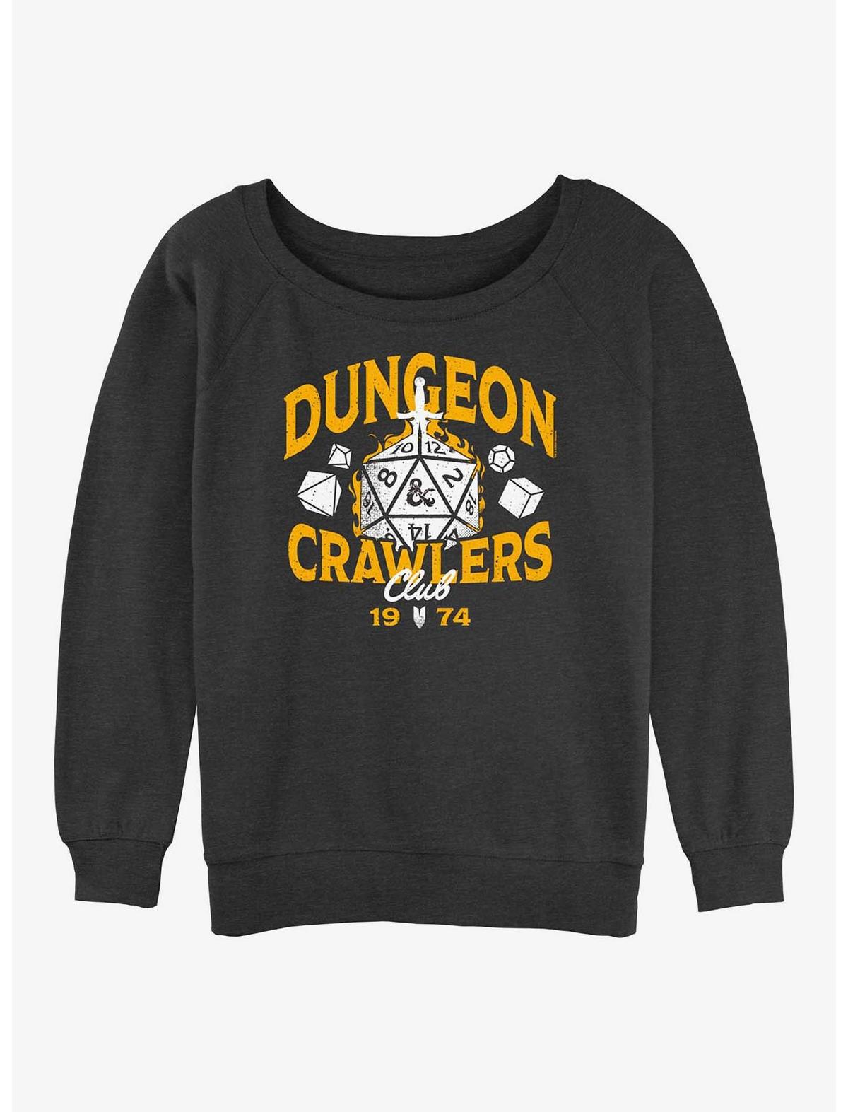 Dungeons & Dragons Dungeon Crawlers Club Girls Slouchy Sweatshirt - US 1806