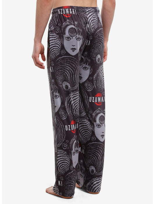 Junji Ito Uzumaki Spiral Pajama Pants - US 9419