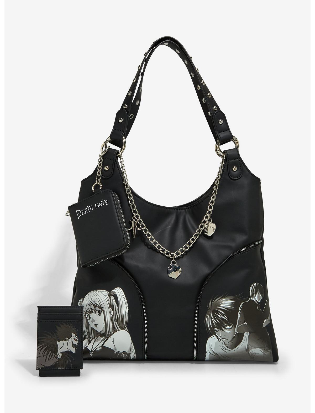 Death Note Slouchy Shoulder Bag With Coin Purse - US 7347