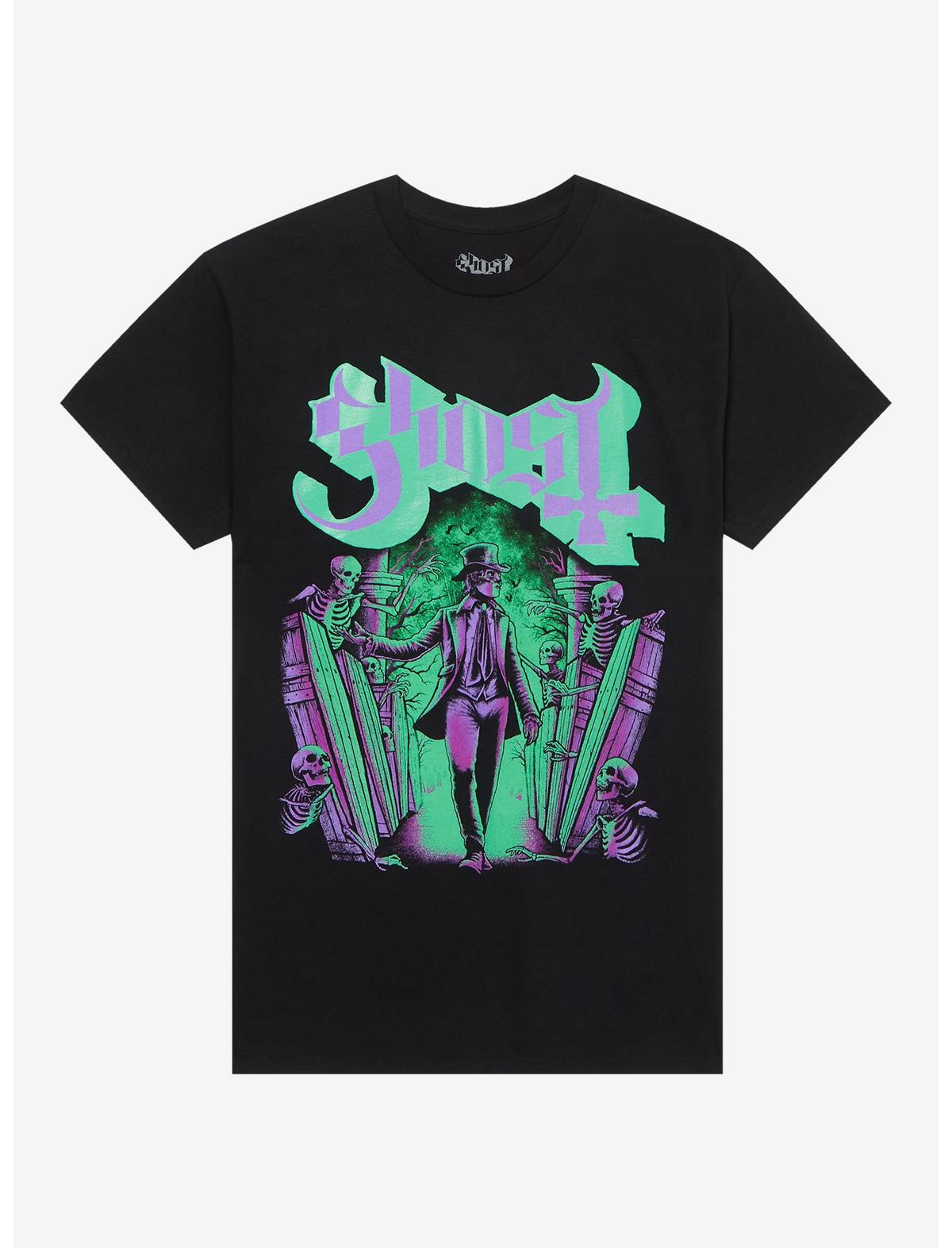 Ghost Papa V Perpetua Portal Glow-In-The-Dark T-Shirt - US 4185
