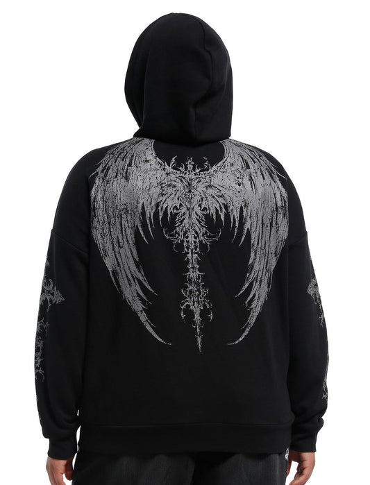 Faith Over Fear Crosses Girls Hoodie Plus Size - US 6757