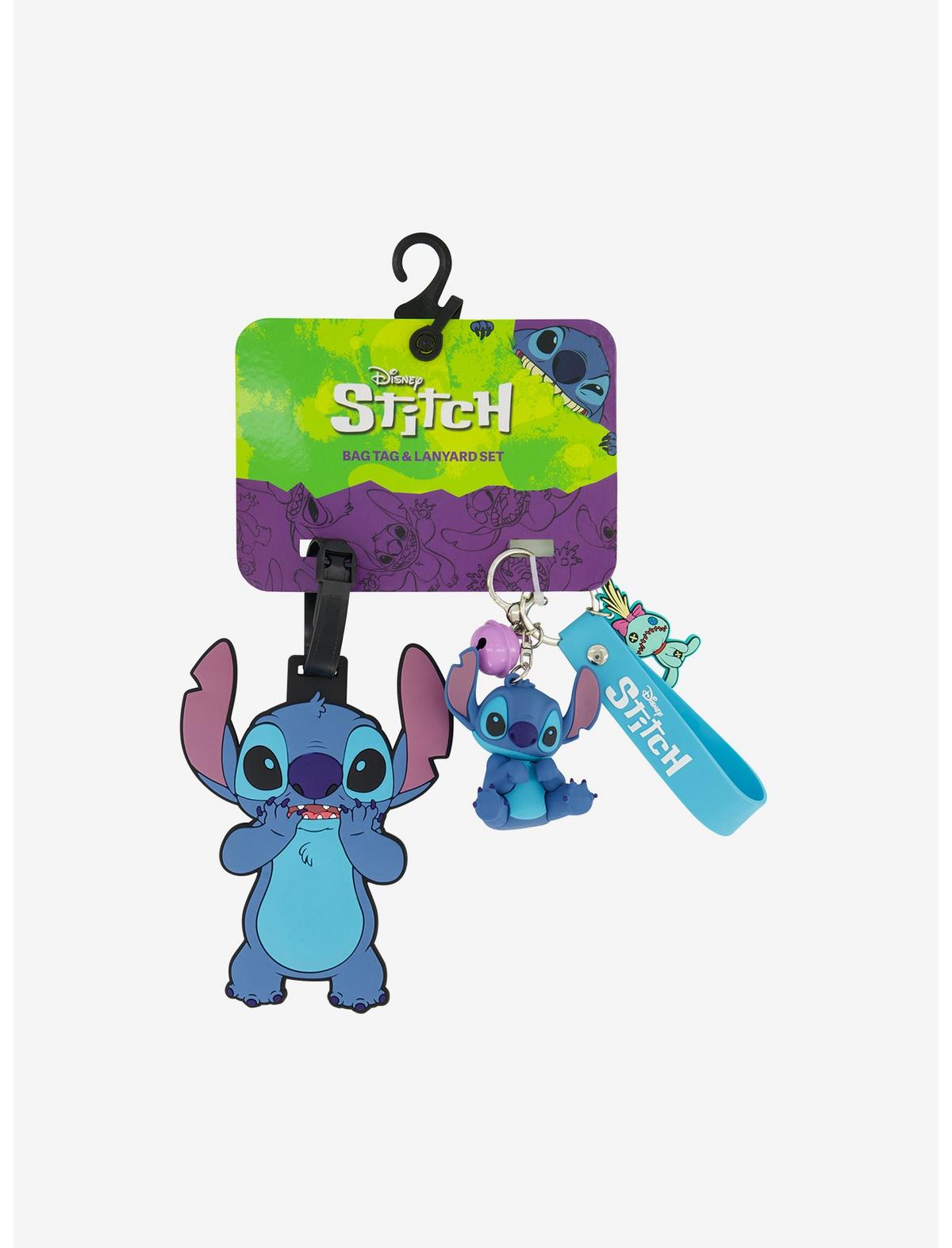 Disney Lilo & Stitch & Scrump Luggage Tag & Lanyard Set - US 8542