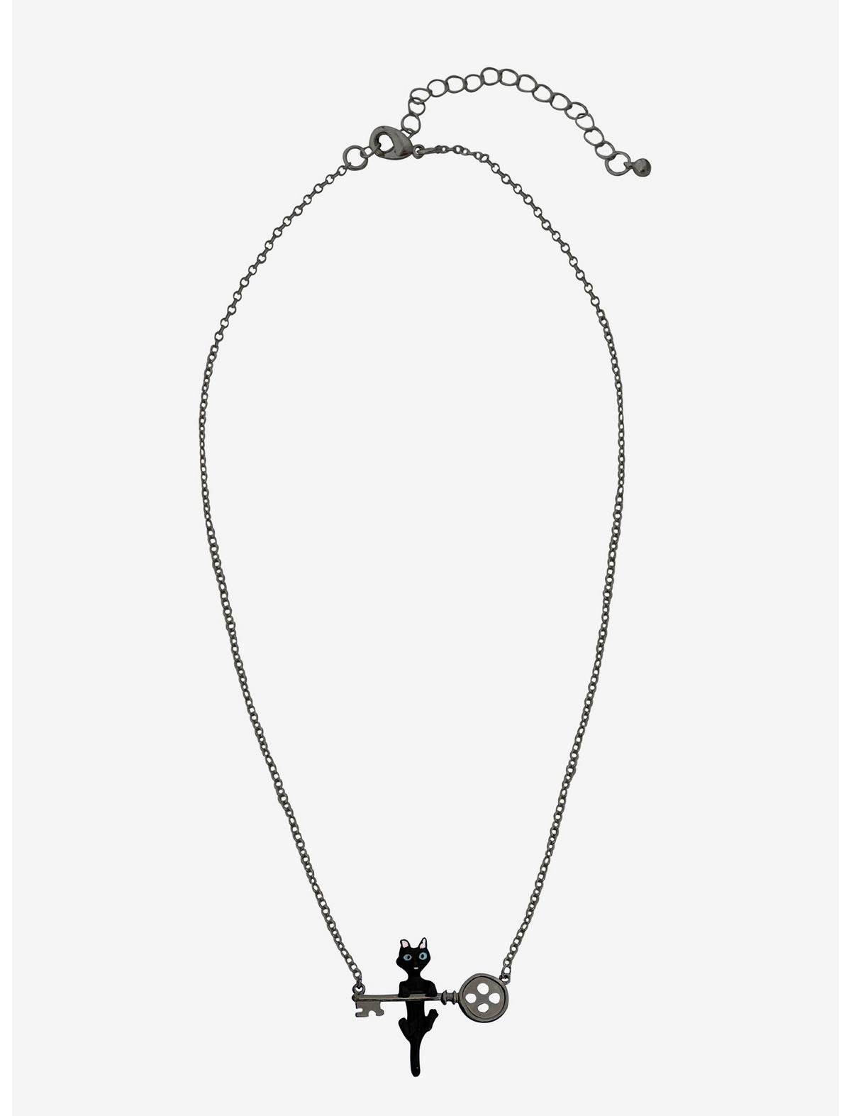 Coraline Cat Key Necklace - US 6152