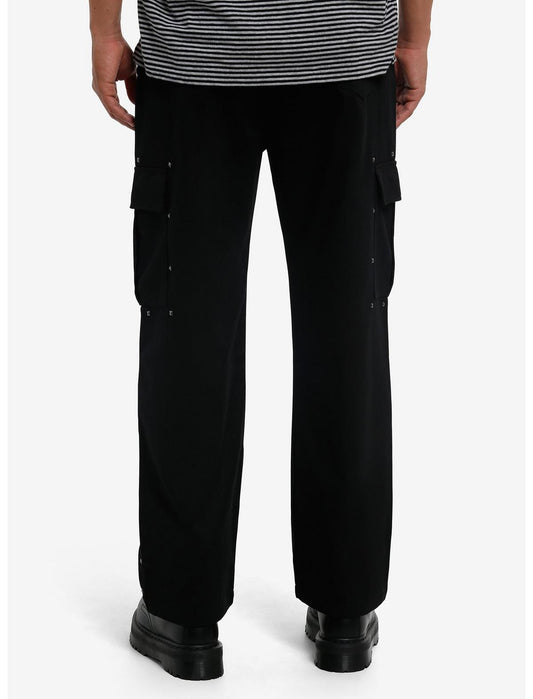 Black Studded Cargo Pants - US 9604