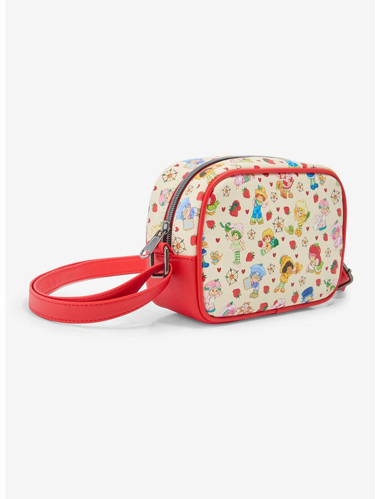 Loungefly Strawberry Shortcake And Friends Allover Print Crossbody Bag - US 5038