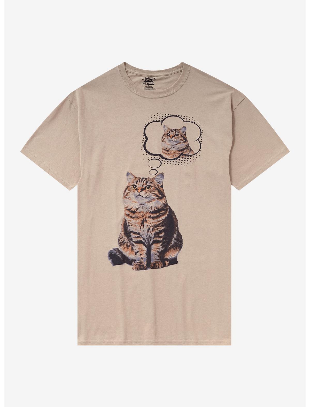 Cat Thinking About Cat T-Shirt By Call Your Mother - US 6206