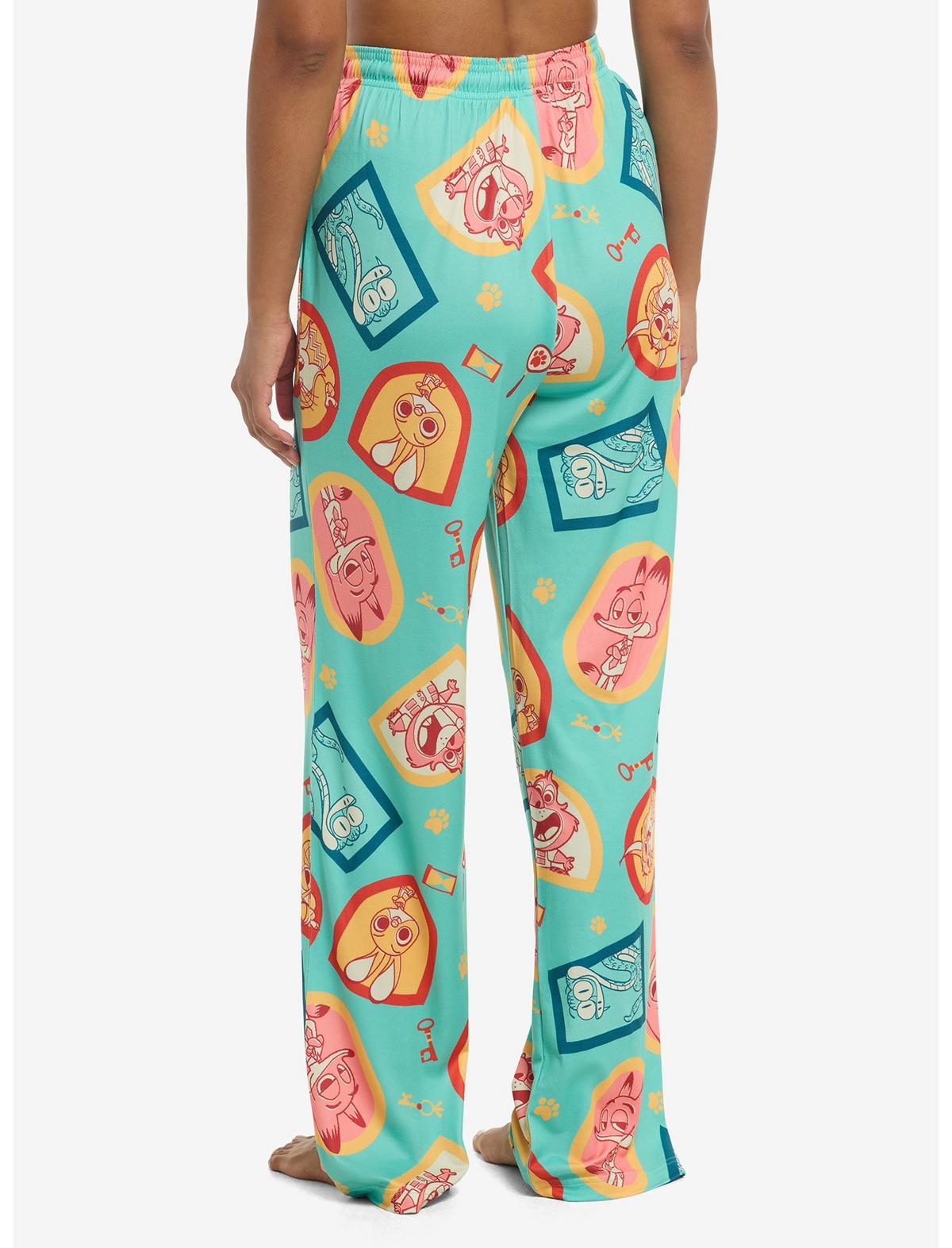 Disney Zootopia 2 Chibi Characters Pajama Pants - US 1111