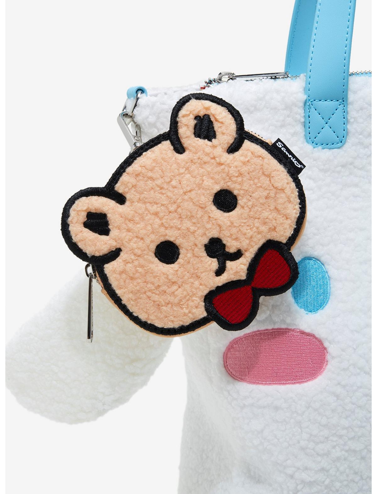 Loungefly Cinnamoroll Figural Sherpa Tote Bag With Coin Purse - US 2210