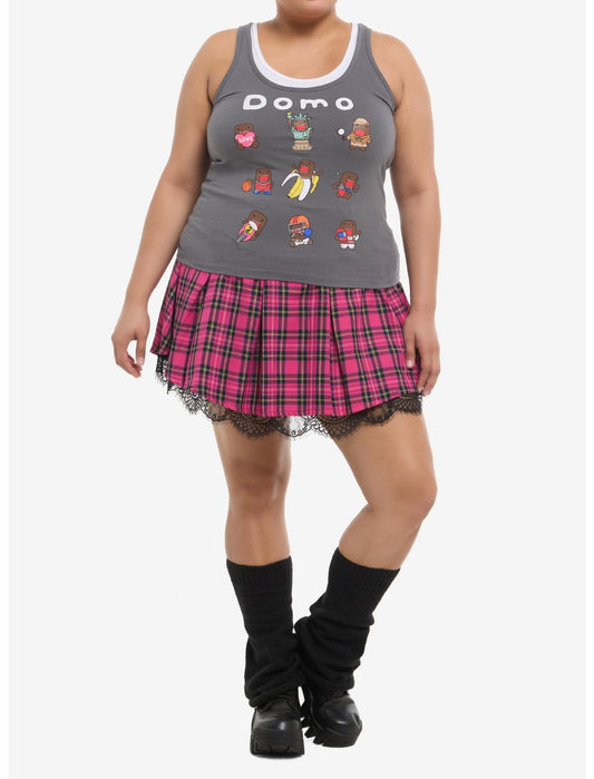 Domo Grid Two-Tone Tank Top Plus Size - US 2921