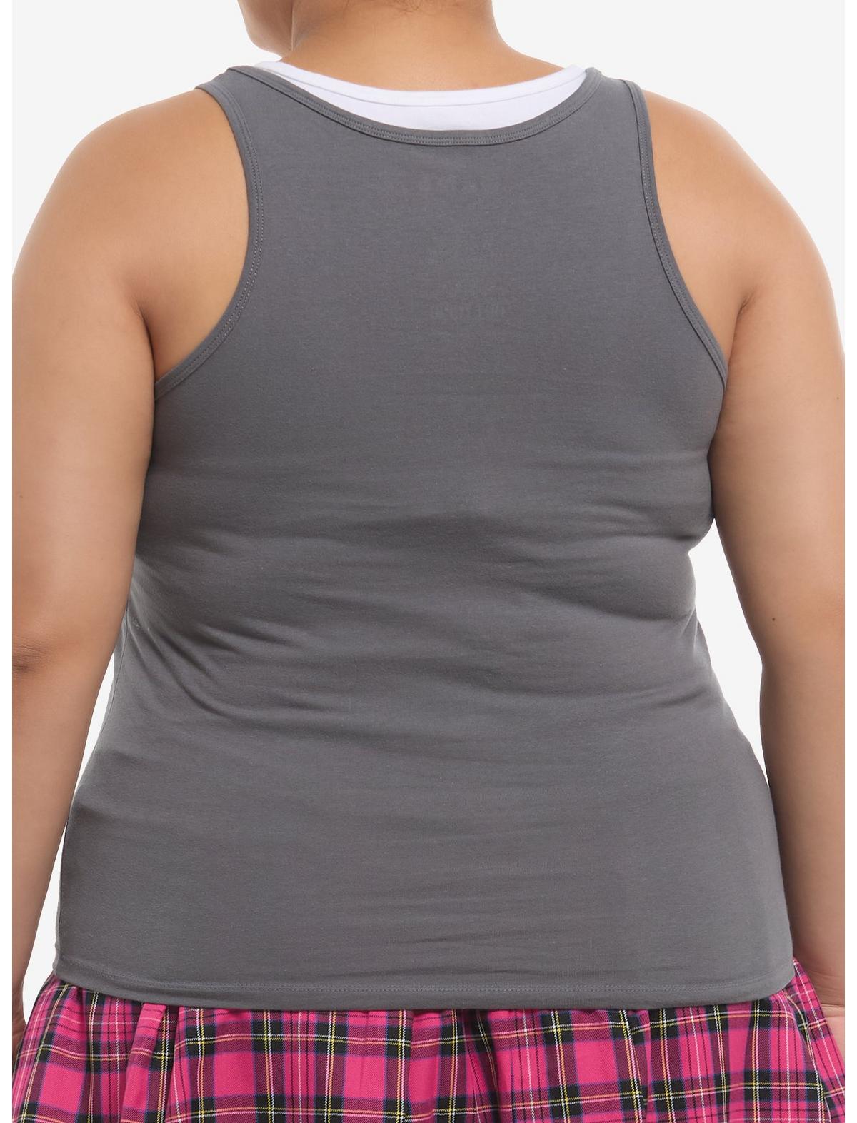 Domo Grid Two-Tone Tank Top Plus Size - US 2921