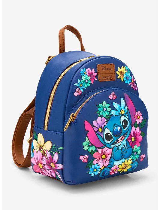 Loungefly Disney Stitch Flowers Mini Backpack - US 3953