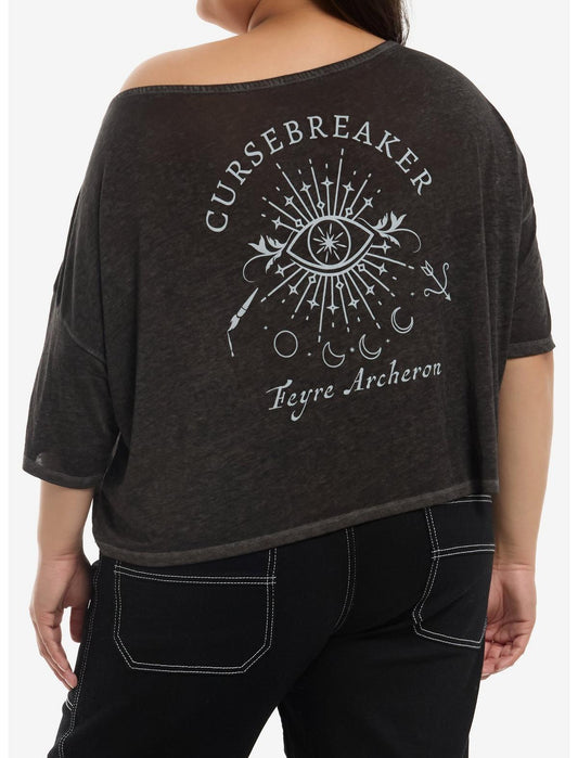 A Court Of Thorns And Roses Feyre Icons Girls Off-Shoulder T-Shirt Plus Size - US 0582