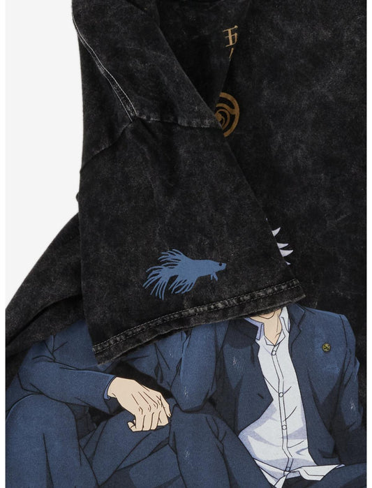 Jujutsu Kaisen SatoSugu Betta Fish Dark Wash T-Shirt - US 5436