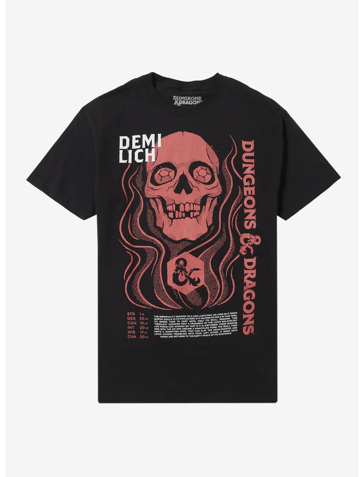 Dungeons & Dragons Demi Lich Skull T-Shirt - US 4498