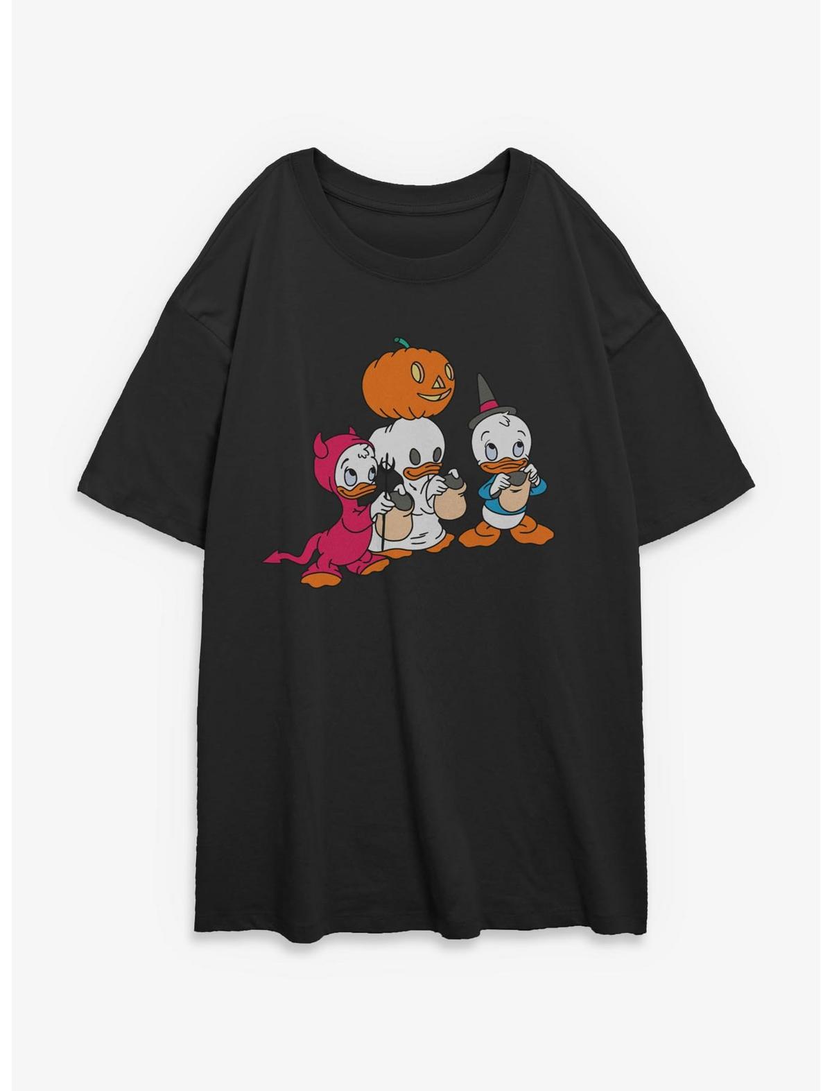 Disney's DuckTales Huey Dewey Louie Trick Or Treat Costumes Girls Oversized T-Shirt - US 2564